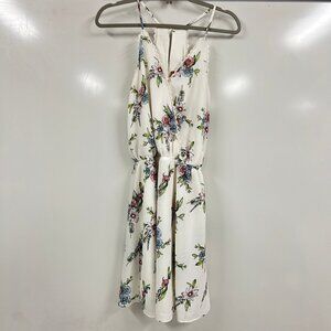 Wrangler Floral Mini Dress Small Western Cottagecore Boho Sundress Lace Farm